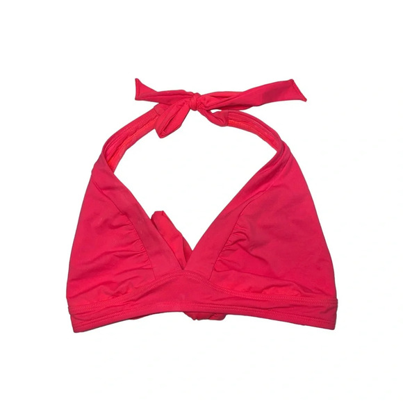 Athleta Hot Pink Unlined Triangle Tie Bikini Top Small Women’s - Picture 1 of 7